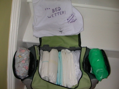 My diaper bag!
Attends and more Attends
