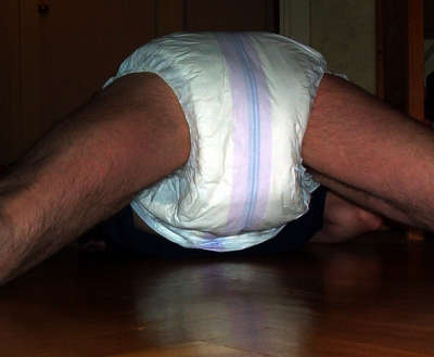 in diapers
