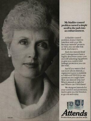 Old Attends Undergarments advert from 1987
