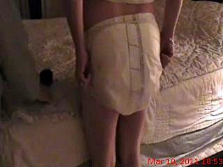 Diaper down spanking
"You are going to get a spanking, mister!"
Keywords: diaper plastic pants hairbrush spanking