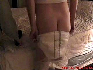 Diaper down spanking
Mommy says, "Pull that diaper down, NOW"

