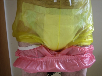 yellow and pink plastic pantied Petronella
