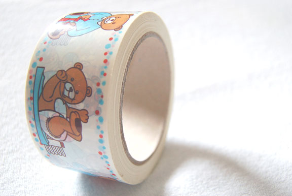 1 roll of tape
1 roll of diapertape with cute babybears
Keywords: AB cute diaper tape decorate
