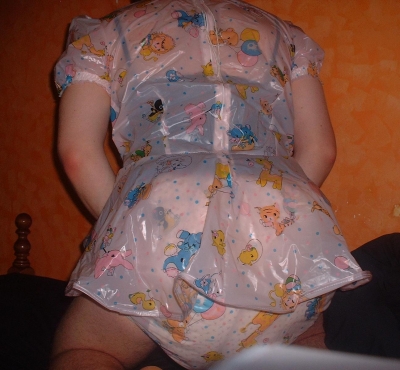 me in plastic
me in nappy and plastic dress
Keywords: plastic sissy