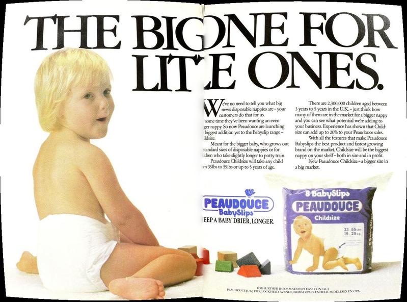 Old Peaudouce UK advert from 1985 - 1

