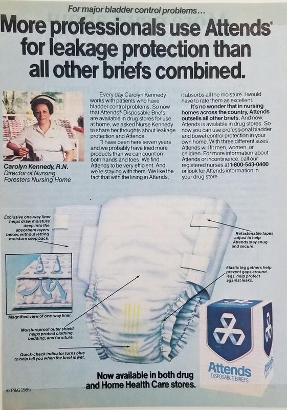 Old Attends advert from 1985 - 2

