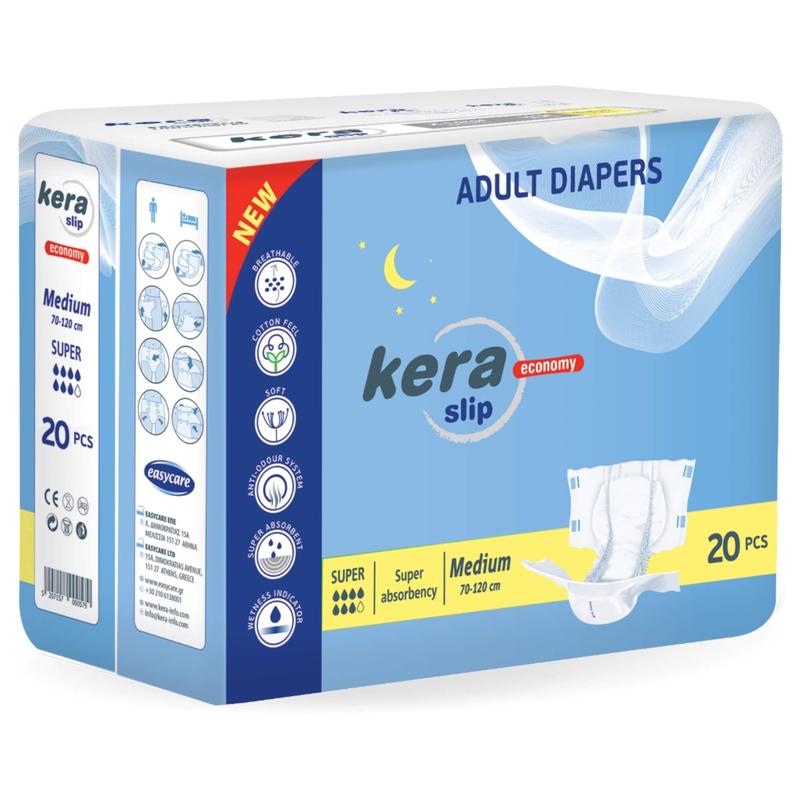 KERA Slip Super - Adult Breathable Briefs - M - 20pcs

