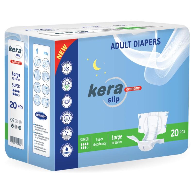 KERA Slip Super - Adult Breathable Briefs - L - 20pcs
