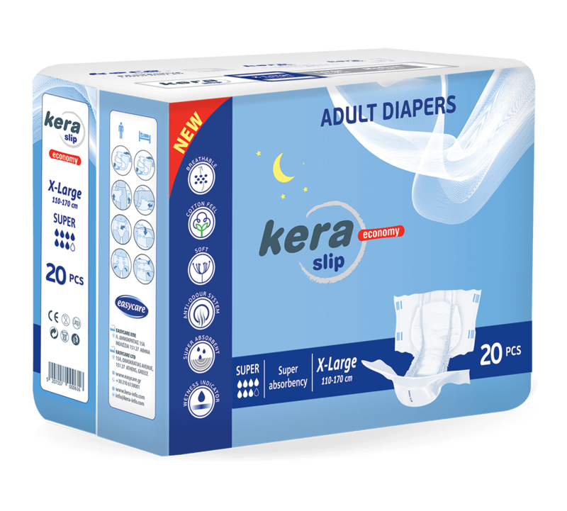 KERA Slip Super - Adult Breathable Briefs - XL - 20pcs
