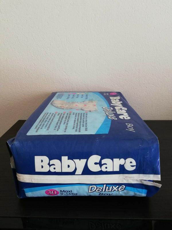Baby Care Deluxe Plastic Diapers for Boys - Maxi - 9-16kg - 20-35lbs - 30pcs - 6
