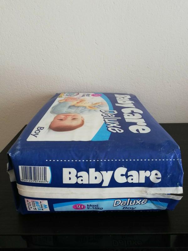 Baby Care Deluxe Plastic Diapers for Boys - Maxi - 9-16kg - 20-35lbs - 30pcs - 5
