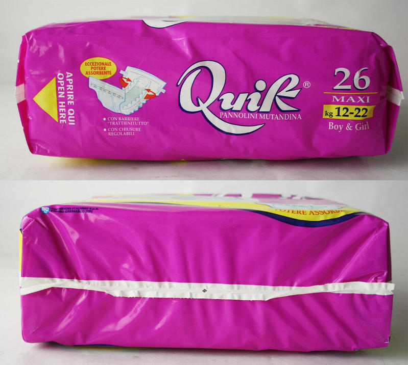 Quik Unisex Disposable Baby Diapers - Maxi - 12-22kg -26-48lbs - 26pcs - 6
