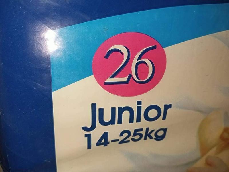 Baby Care Deluxe Junior XL Plastic Diaper for Boys 14 - 25kg - 32-55lbs - 26pcs - 12
