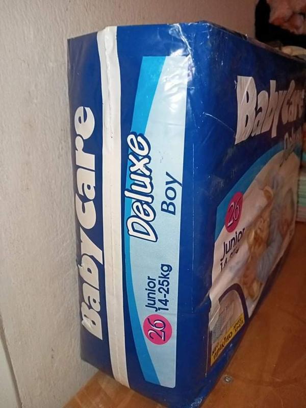 Baby Care Deluxe Junior XL Plastic Diaper for Boys 14 - 25kg - 32-55lbs - 26pcs - 16
