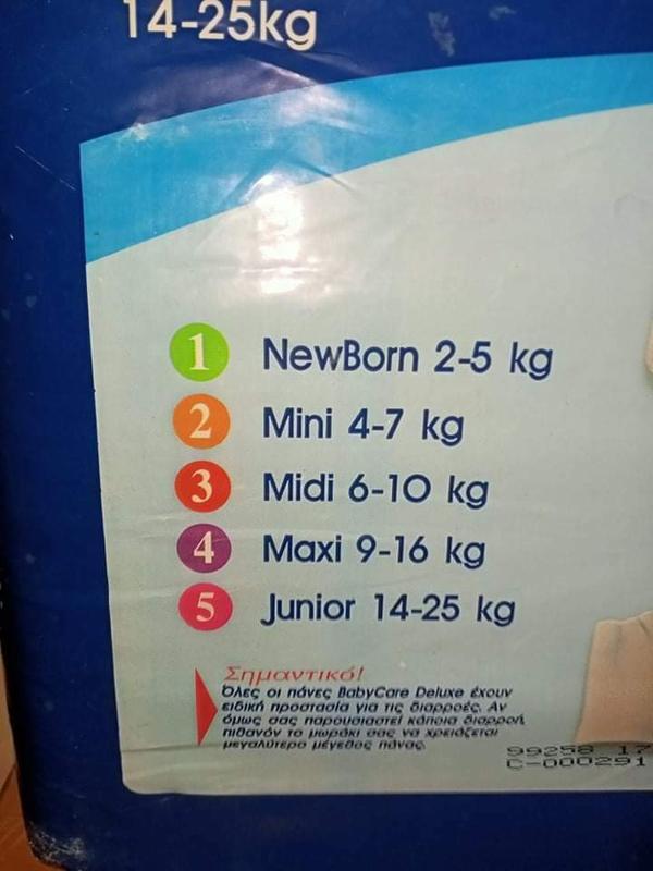 Baby Care Deluxe Junior XL Plastic Diaper for Boys 14 - 25kg - 32-55lbs - 26pcs - 18
