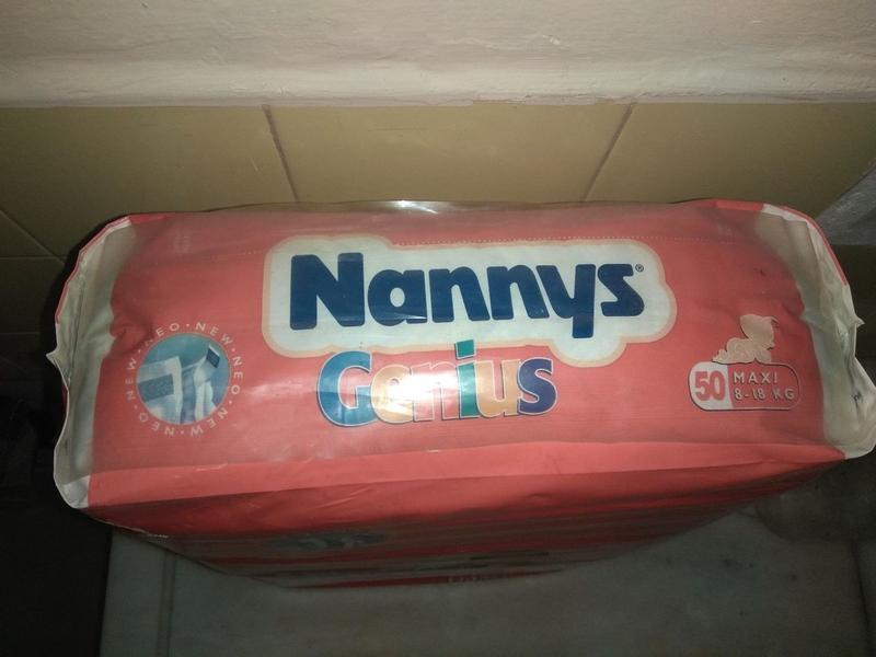 Nannys Genius Cloth-Backed Disposable Nappies for Girls - Maxi - 8-18kg - 50pcs - 6
