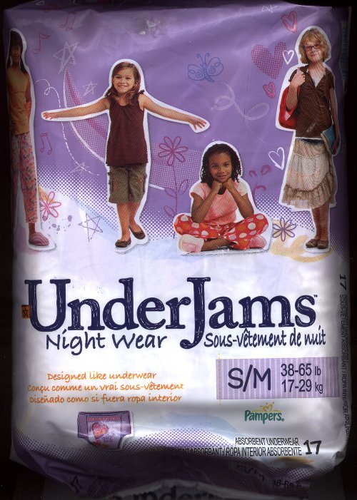 UnderJams for girls - front of package
