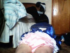 showing off my frilly panties