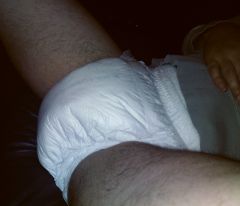 Cuddlz nappy with two Molicare Mobile's over the top