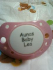Auna`s Baby Lea Lite Pink  Binky 001