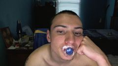 Another one of me enjoying my paci
