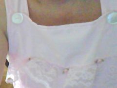 Baby girl pink fwilly womper Top close Up