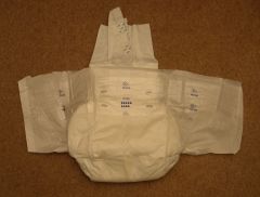 DIAPER OPEN INSIDE FRONT UP