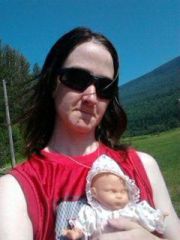 Holding Sara(my dolly)