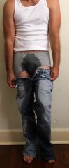 Pissed my jeans.
