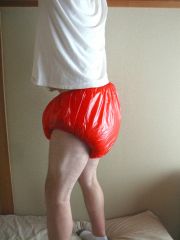 Red Plastic Pants 11