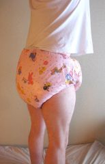 Pink Nursery Print Pants 03