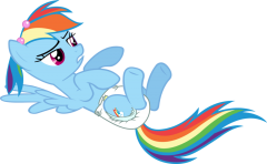 girly rainbow dash