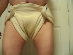 Wet Terrycoth diaper