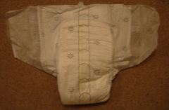 DIAPER CLOSED FRONT UP