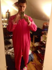 My new owl footy pajamas and diaper