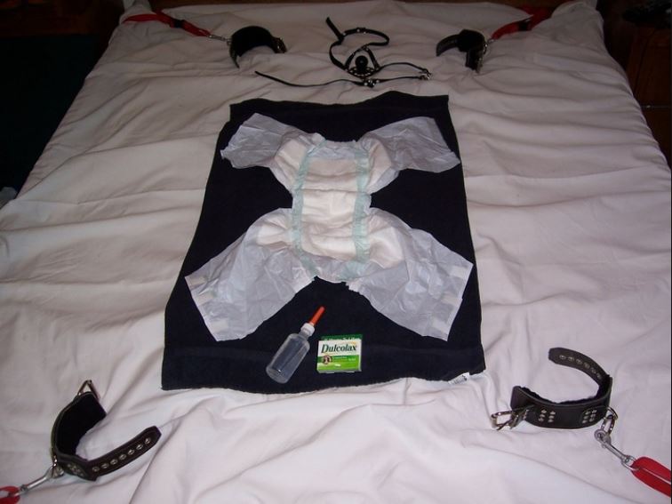 Bondage Diaper Bed.