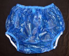 Blue Plastic Pants
