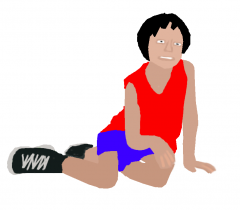 Boy sititng On floor