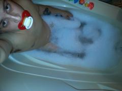 Playing in the bath