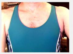 Me in my one-piece swimsuit