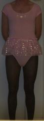 Pink leo and tutu with Black tights