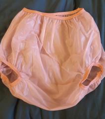 New pink plastic pants arrived