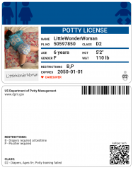 My Potty Licence
