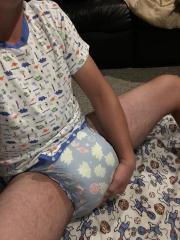 diaper padded space wet