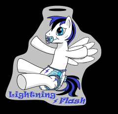 Diapered Lightning Flash