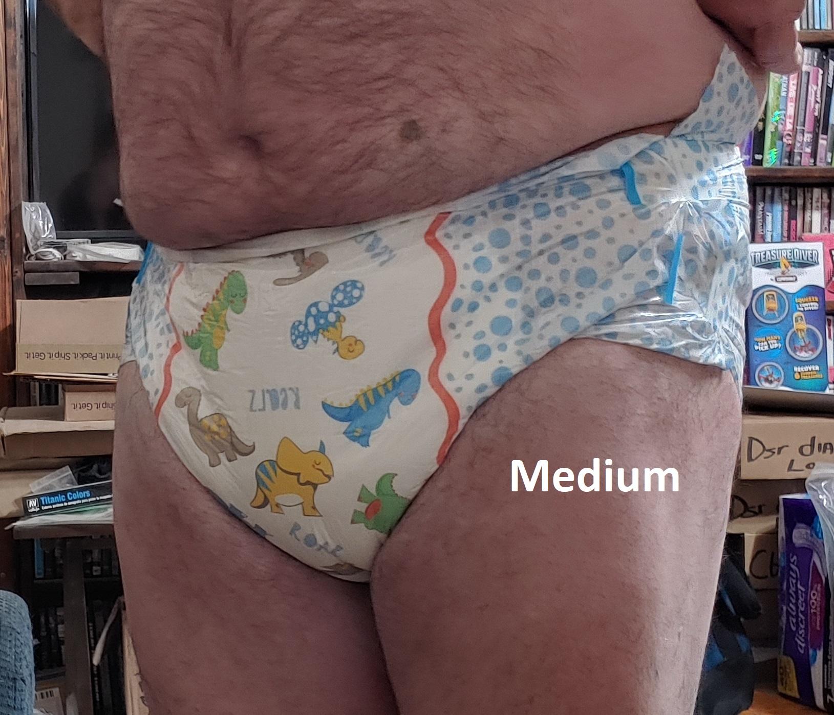 Rearz's new Dinosaurs Adult Diapers, medium size, New Large size A Review.  - Adult Disposables - [DD] Boards & Chat