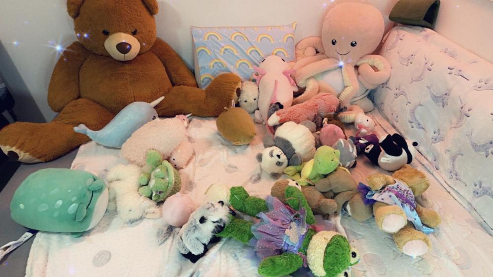 Noodles Pile of Stuffies No Taksies!!!
