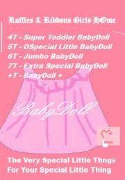 Putting a Dry RUFFLES & RIBBONS GIRLS' HOME BabyDoll Diaper on Christine