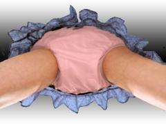Pink plastic pants over cloth diaper c.jpg
