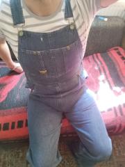 oshkosh overalls and thick diaper